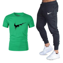 Load image into Gallery viewer, Mens sportswear two pieces sets T shirt+pant