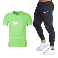 Load image into Gallery viewer, Mens sportswear two pieces sets T shirt+pant