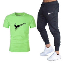 Load image into Gallery viewer, Mens sportswear two pieces sets T shirt+pant
