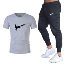 Load image into Gallery viewer, Mens sportswear two pieces sets T shirt+pant