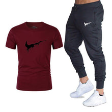 Load image into Gallery viewer, Mens sportswear two pieces sets T shirt+pant