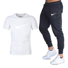 Load image into Gallery viewer, Mens sportswear two pieces sets T shirt+pant