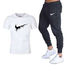 Load image into Gallery viewer, Mens sportswear two pieces sets T shirt+pant