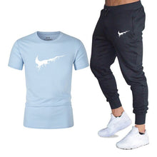 Load image into Gallery viewer, Mens sportswear two pieces sets T shirt+pant