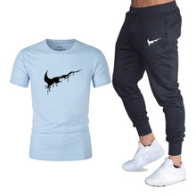 Load image into Gallery viewer, Mens sportswear two pieces sets T shirt+pant