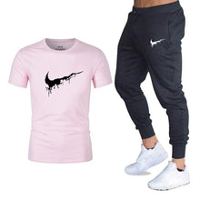 Load image into Gallery viewer, Mens sportswear two pieces sets T shirt+pant