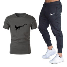 Load image into Gallery viewer, Mens sportswear two pieces sets T shirt+pant