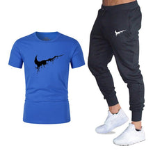 Load image into Gallery viewer, Mens sportswear two pieces sets T shirt+pant